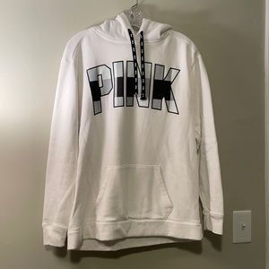 PINK hoodie with fuzzy hood